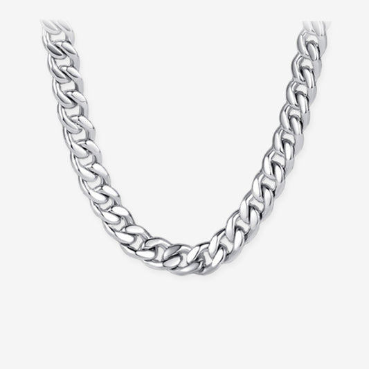 [Pre-sale] Silver M-shaped Buckle Curb Chain Men Necklace