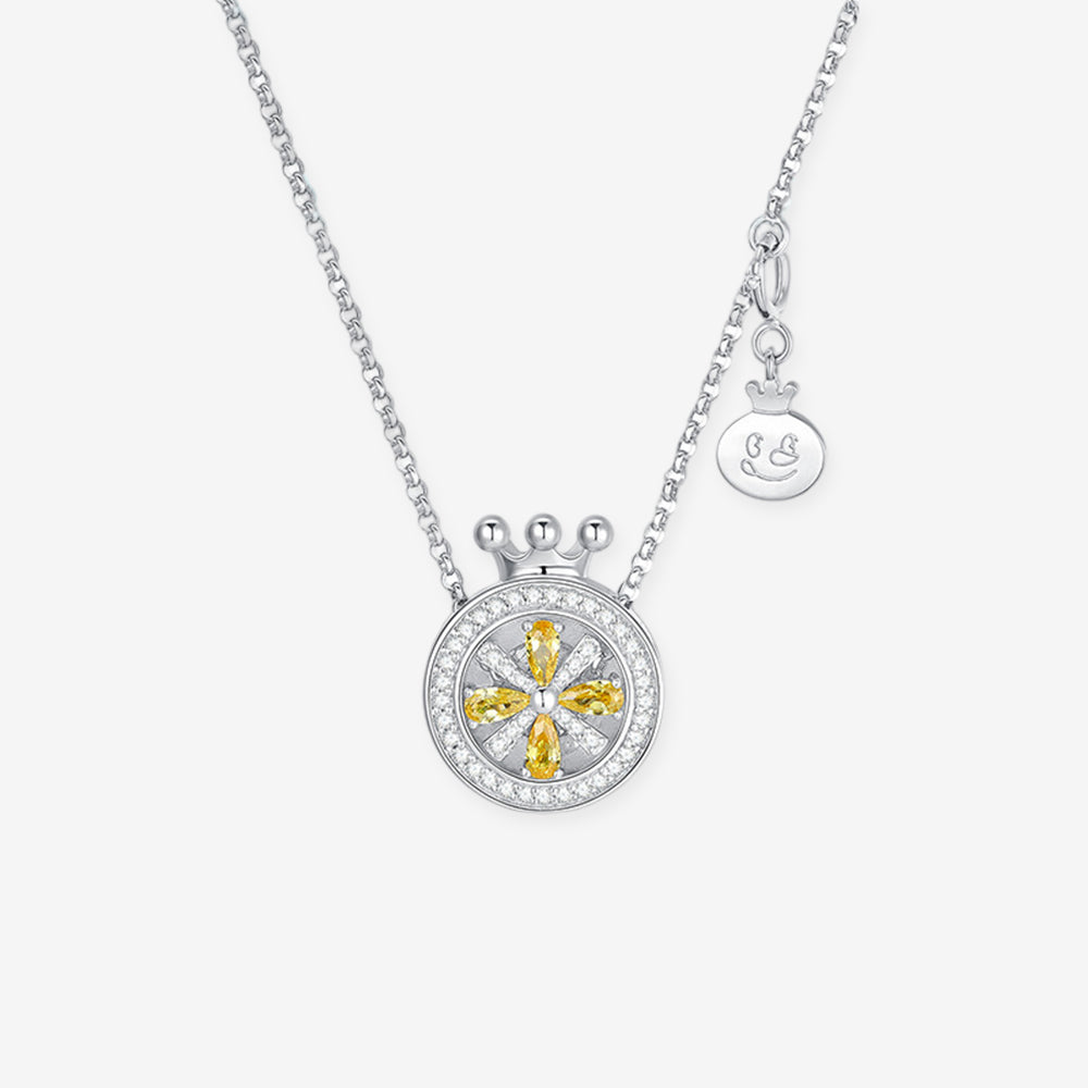 [Pre-sale] MIXUE Co-branded Series S925 Silver Snow King Lemon Slice Necklace