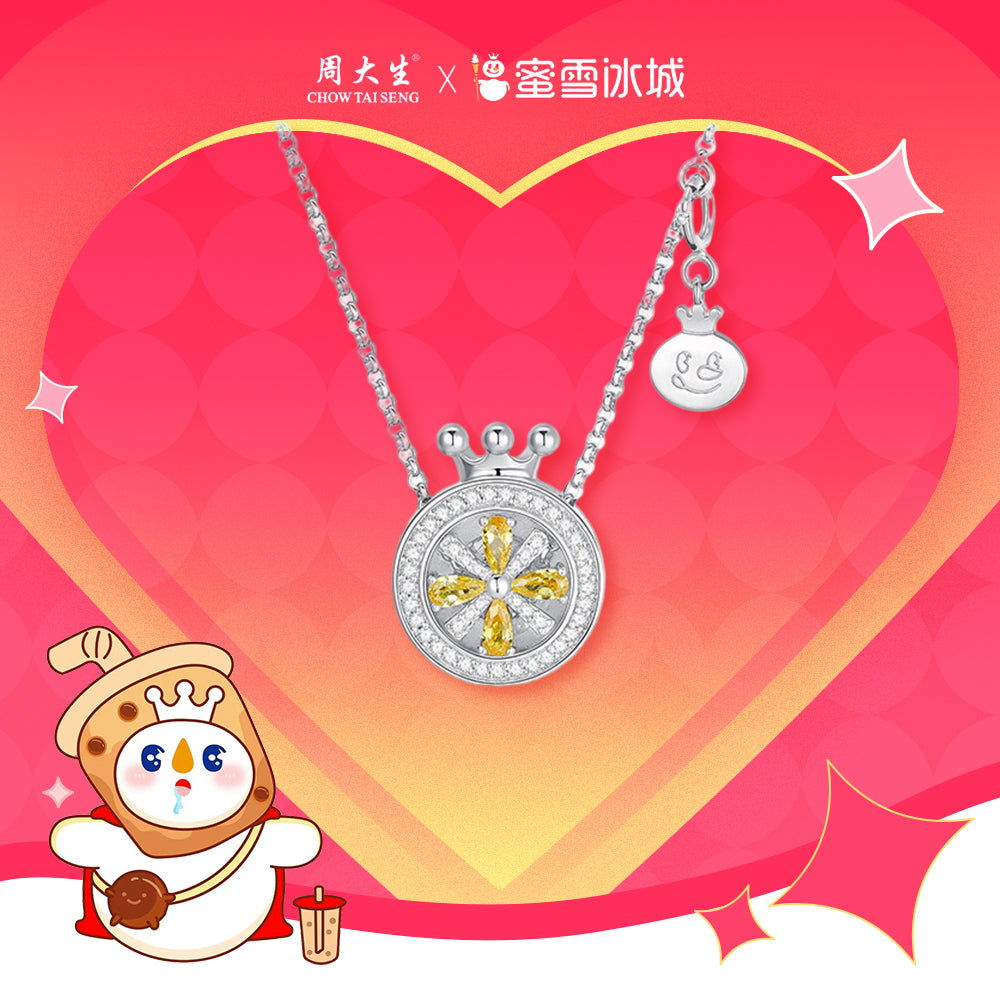 [Pre-sale] MIXUE Co-branded Series S925 Silver Snow King Lemon Slice Necklace