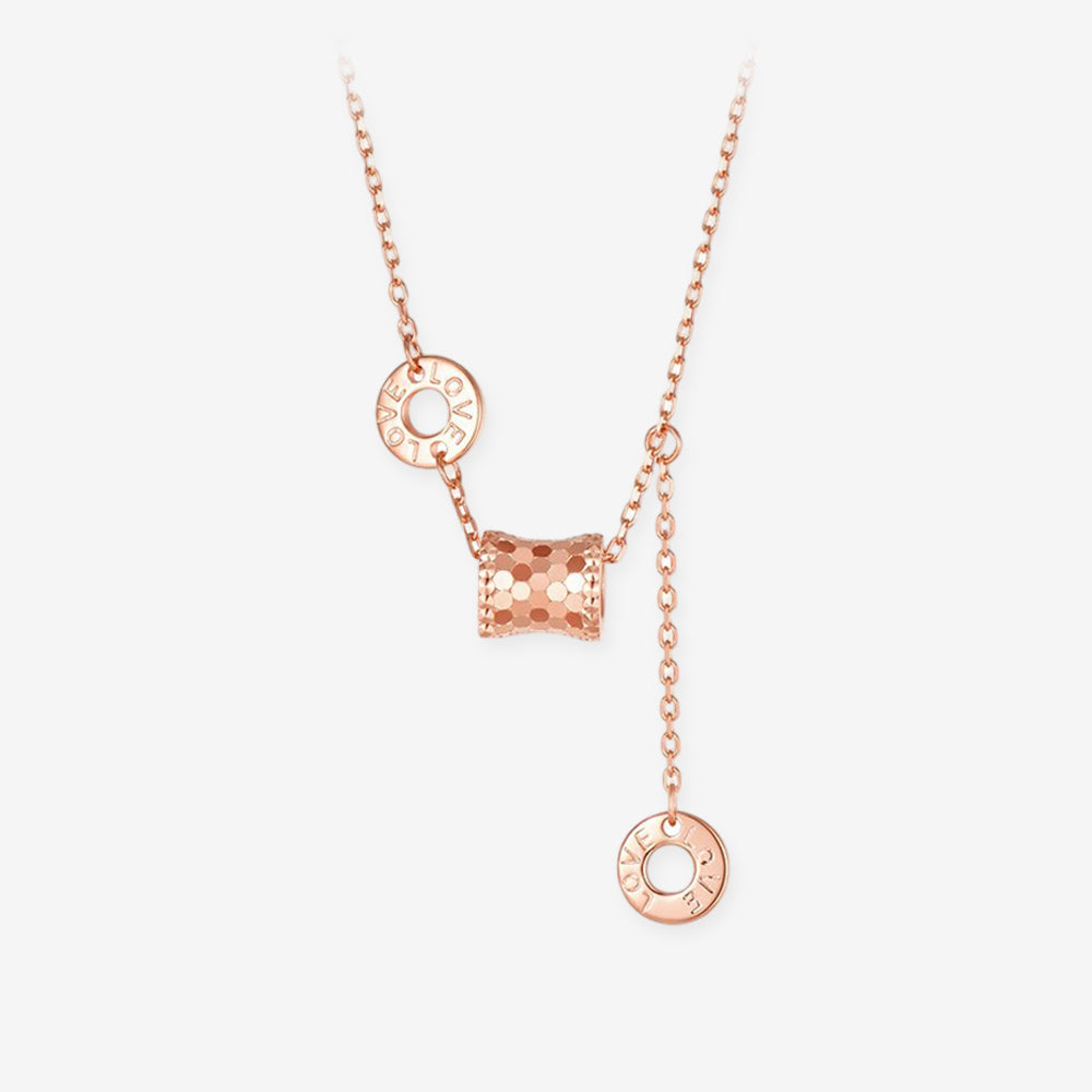 Silver Golden Small Waist Barrel Necklace