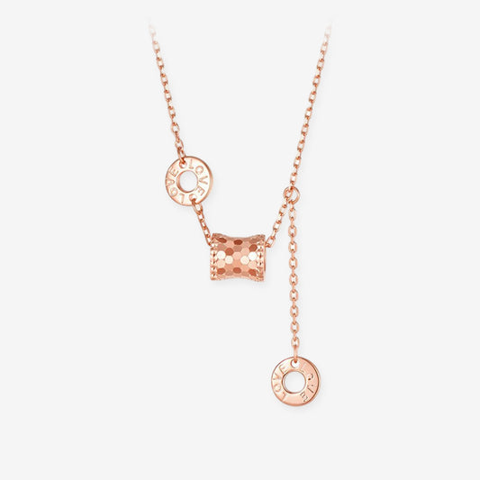 Silver Golden Small Waist Barrel Necklace