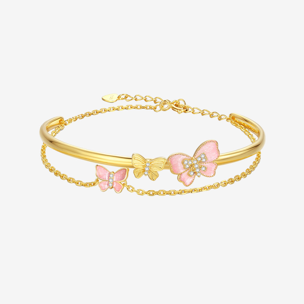 S925 Silver Elegant Butterfly Bracelet