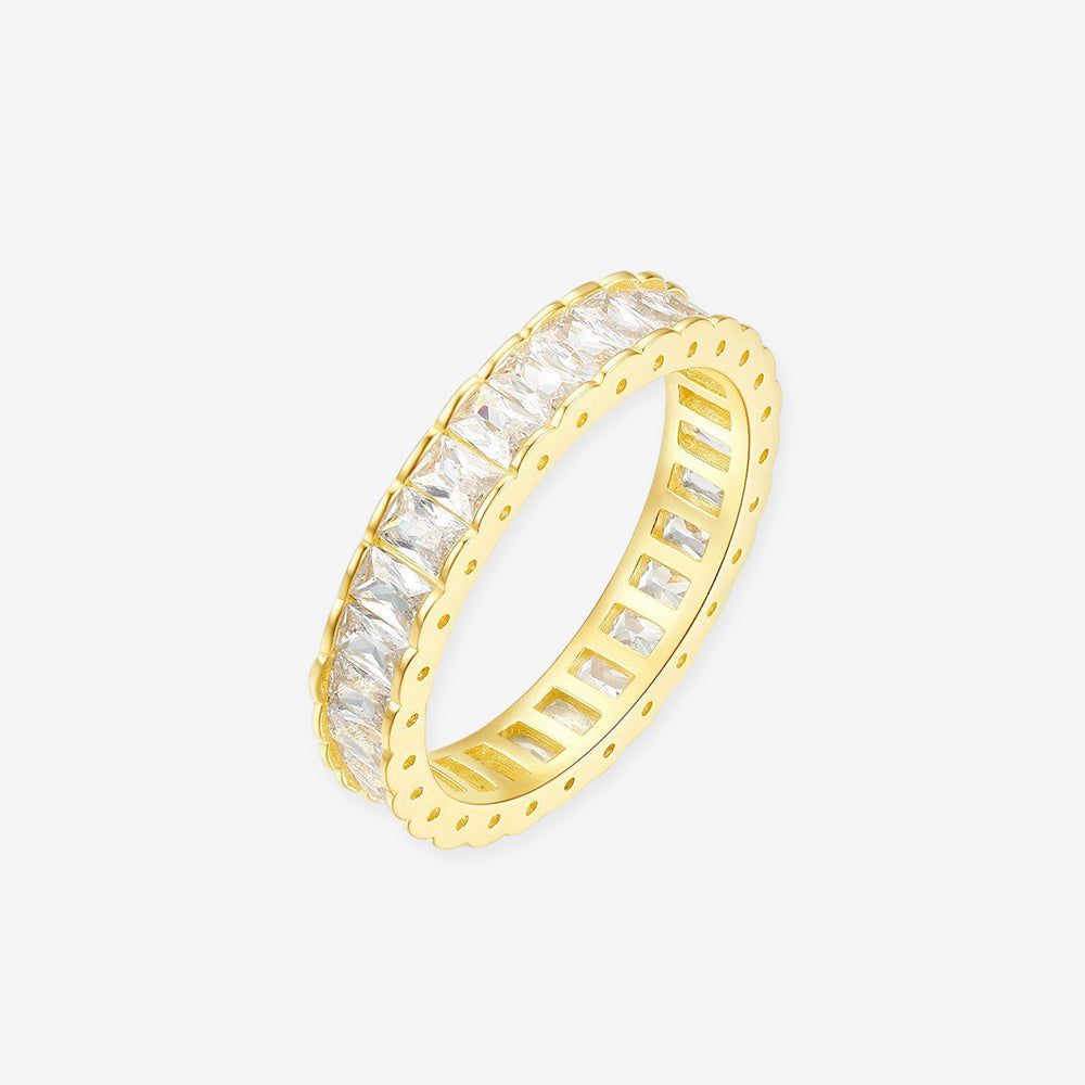 S925 Silver Zirconia Eternity Ring