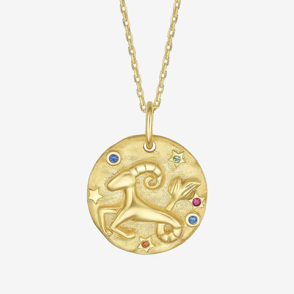 S925 Silver Vintage Zodiac Signs Necklace