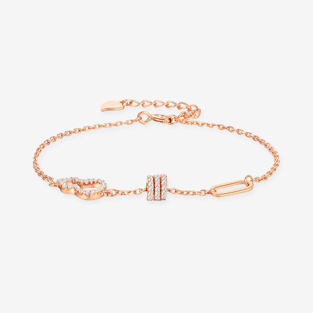 [Pre-sale] Silver Zircon Gourd Small Waist Bracelet