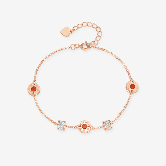 Gold Plated Silver Malachite Onyx Dopamine Small Waist Bracelet