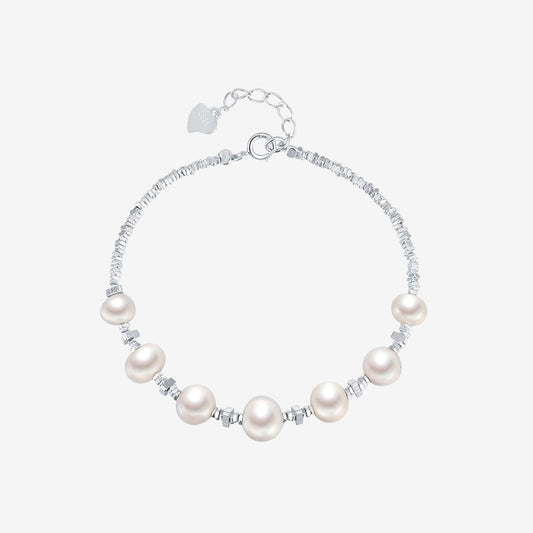 S925 Silver Cubes Pearl Jewelry Set
