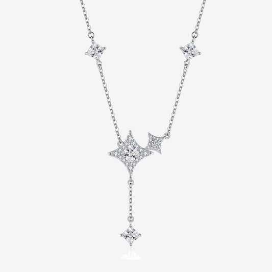 S925 Silver Zircon Starry Night Necklace