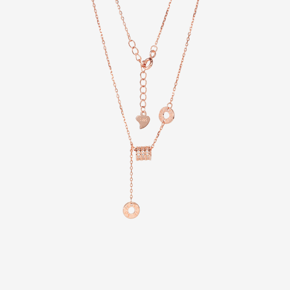 925 Silver Rose Gold Small Waist Necklace