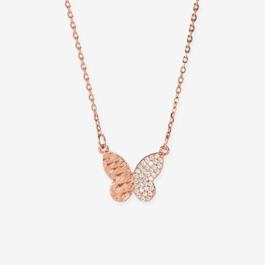 S925 Silver Half Butterfly Necklace