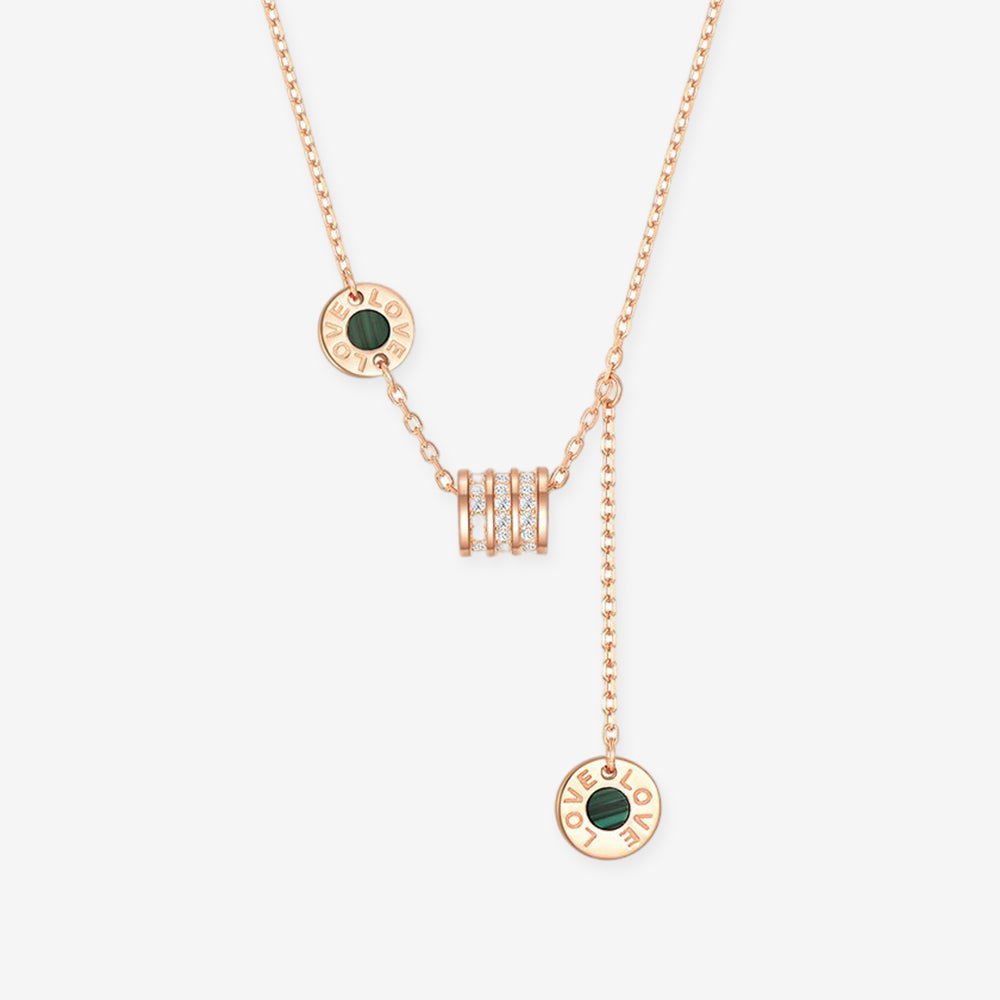 [Pre-sale] S925 Silver Malachite Onyx Dopamine Small Waist Necklace