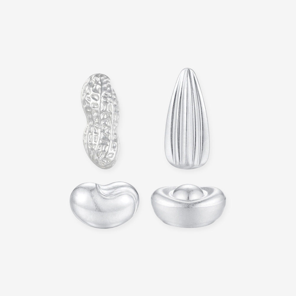 Pure Silver Bullion Blessing Bean Collectible