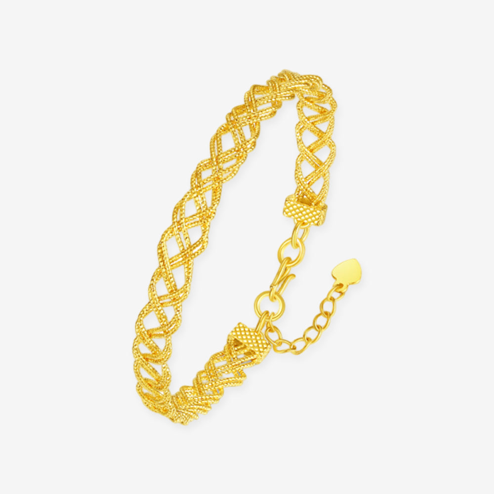 [Pre-sale] Silver Wide Twisted Braided Bracelet