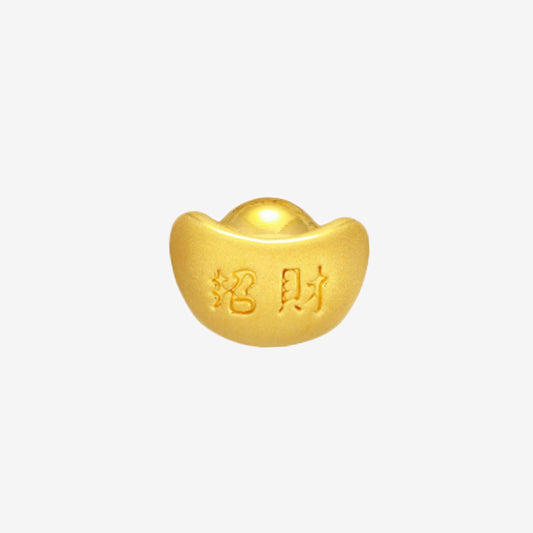 24K Gold Wealth Ingot Charm