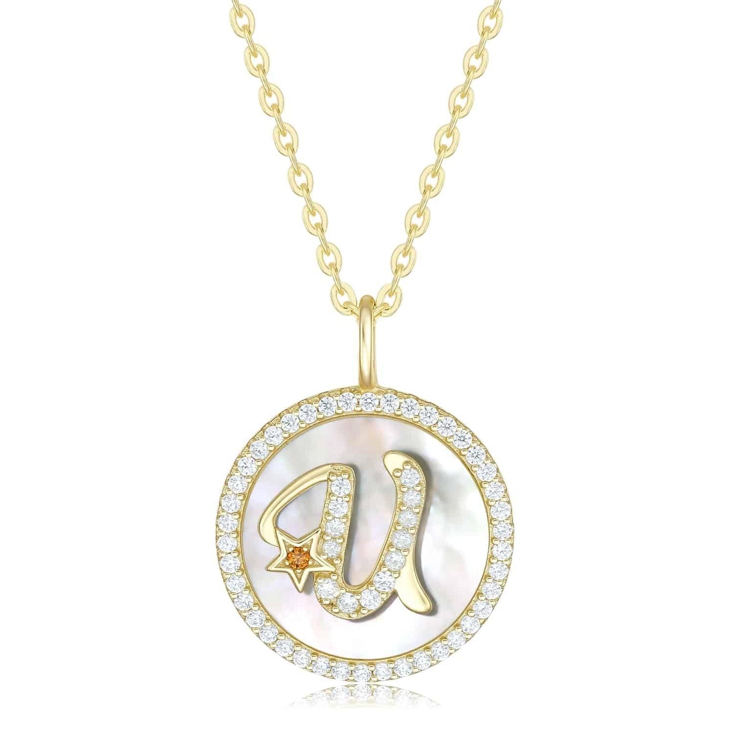 S925 Silver Alphabet Necklace