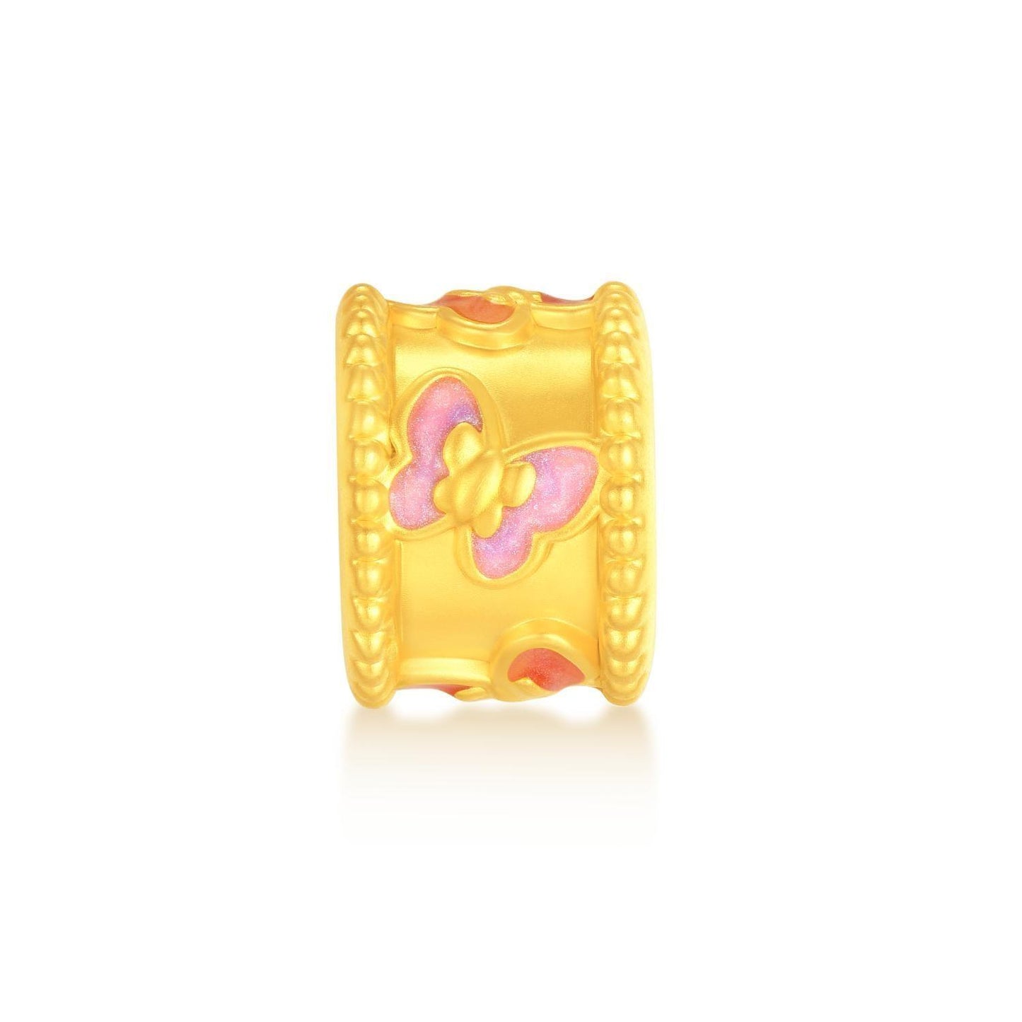 First · Cultural Blessing Series 24K Gold Enamel Butterfly Fluorescence Bracelet Charm