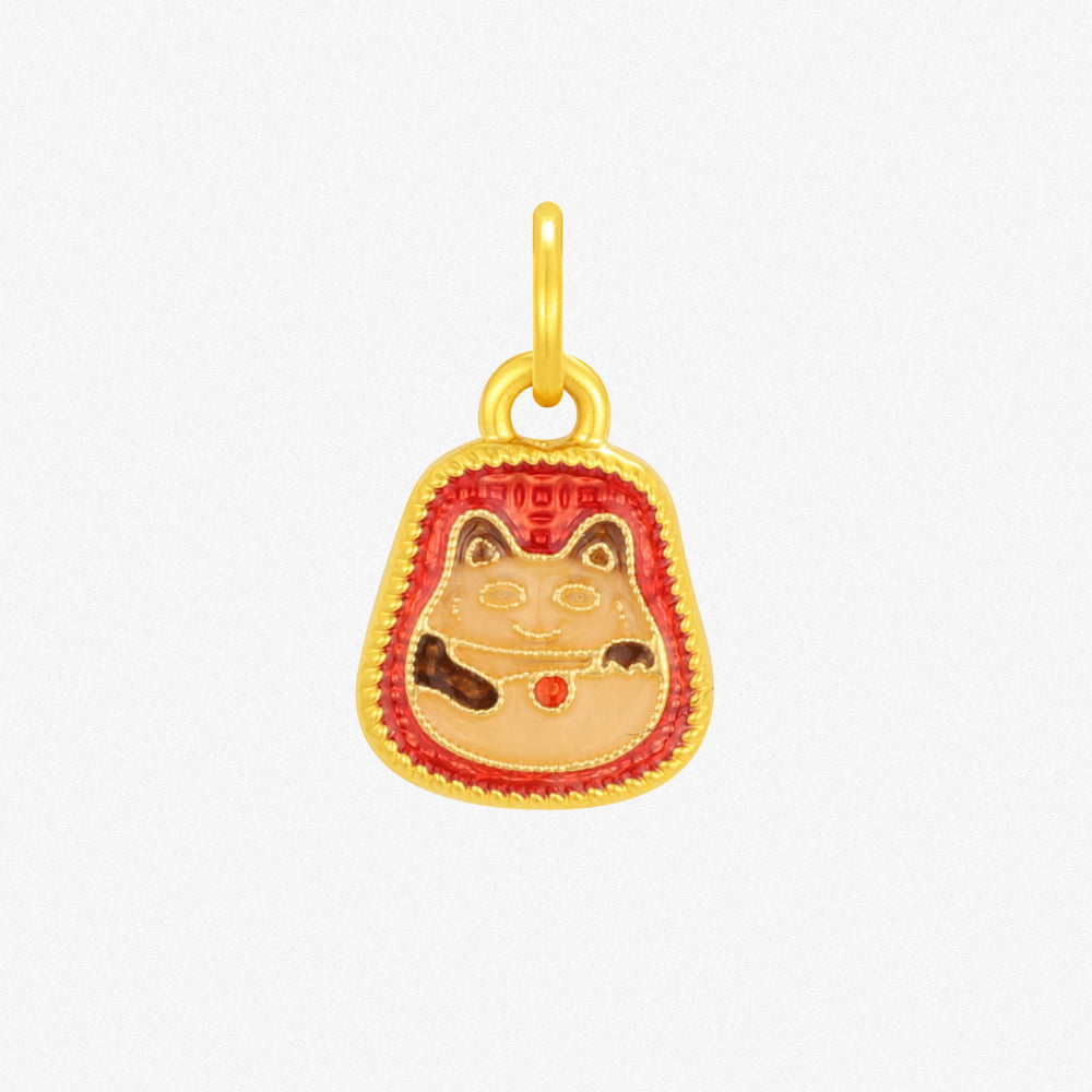 Wonderful Equation Series 24K Gold Lucky Cat Dangle Charm