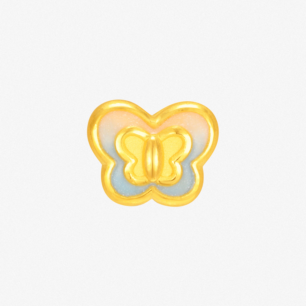 Wonderful Equation Series 24K Gold Fantasy Butterfly Charm