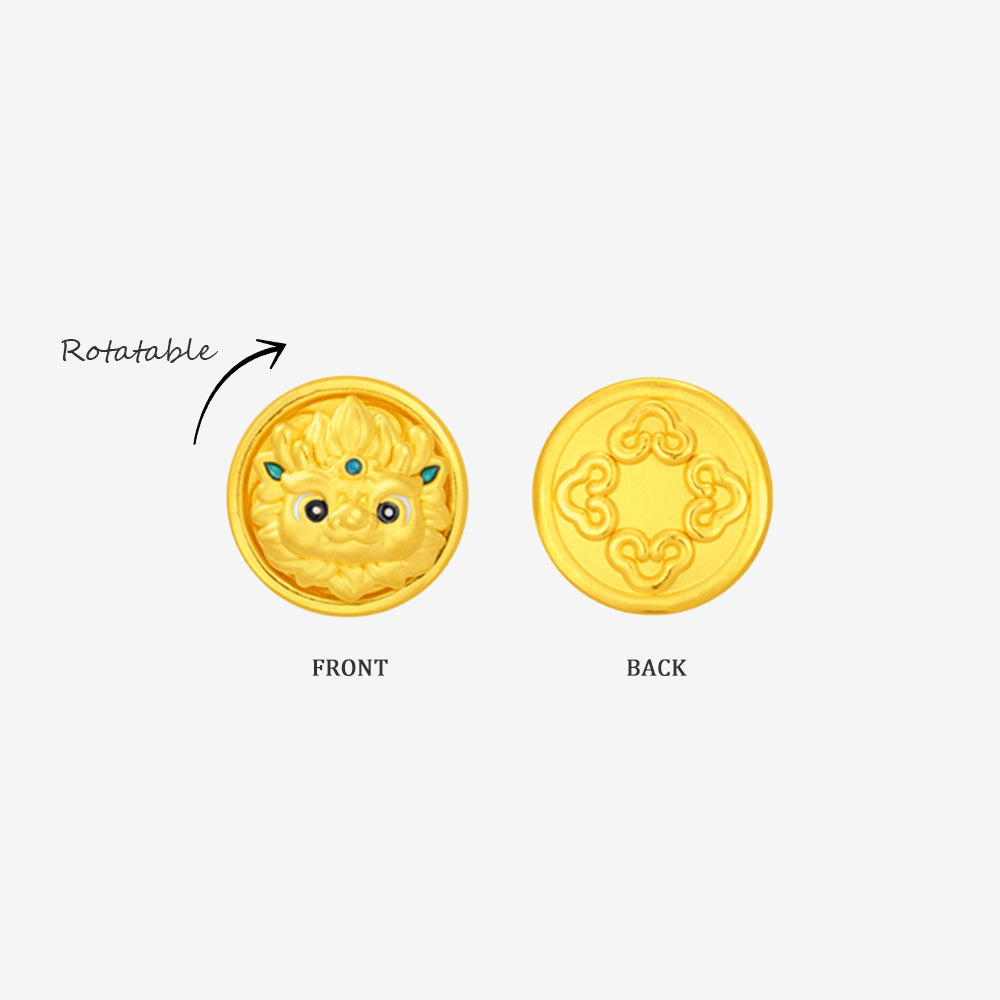[Pre-sale] Wonderful Equation Series 24K Gold Auspicious Kirin Charm
