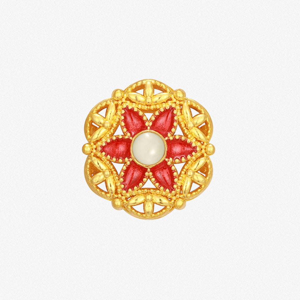 Wonderful Equation Series 24K Gold Hollow Filigree Flower Charm