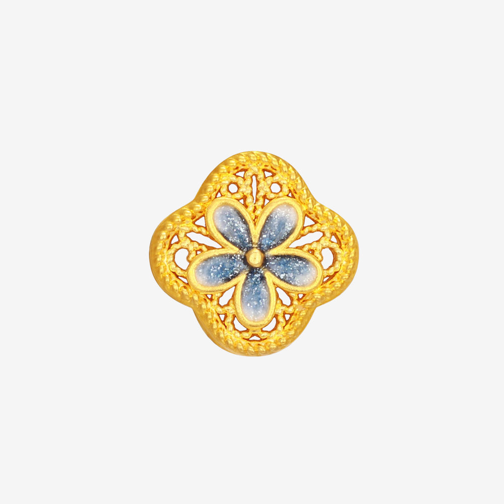 24K Gold Au999 Pure Gold Charms KID Enamel