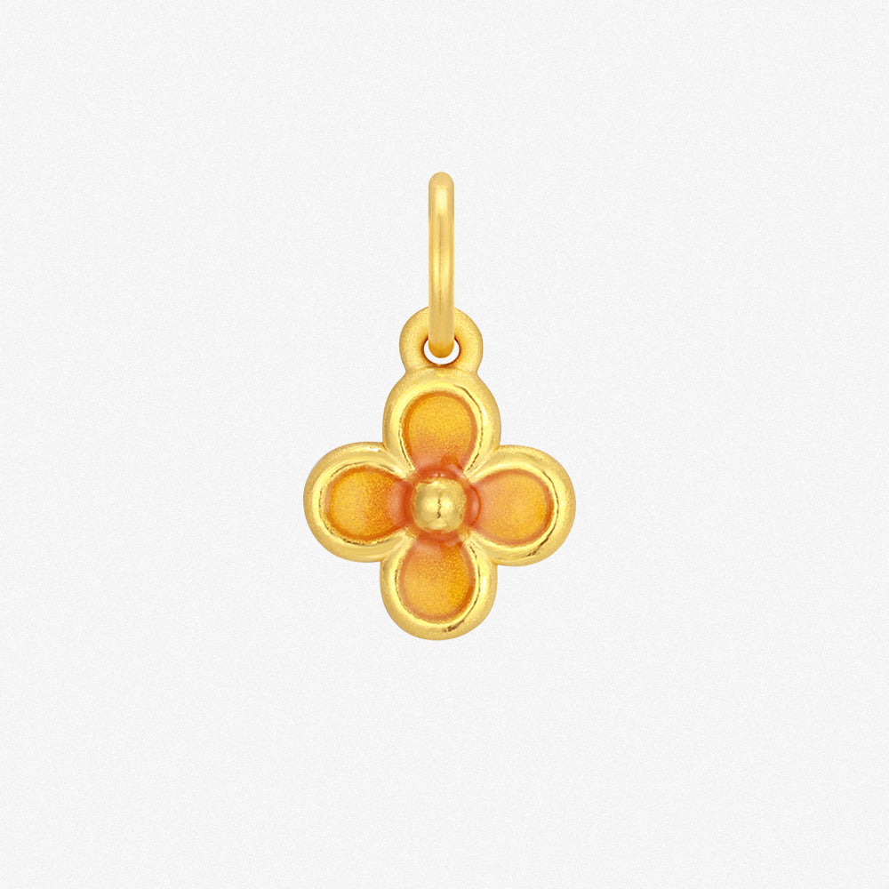 Wonderful Equation Series 24K Gold Osmanthus Dangle Charm