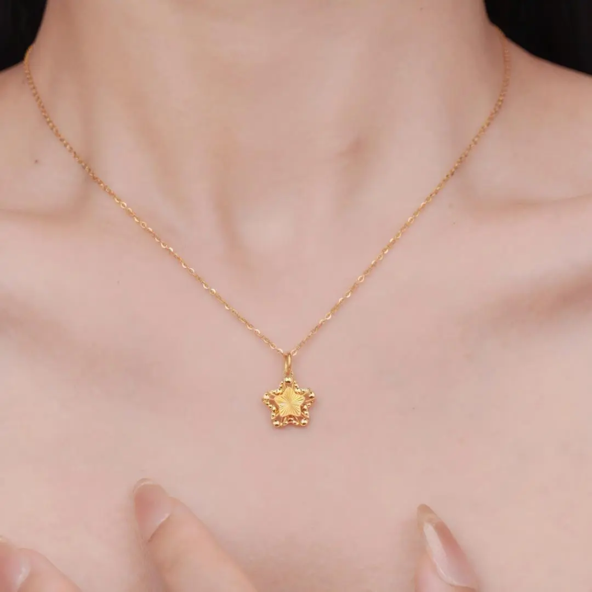 [Pre-sale] 24K Gold Colorful Wishing Star Pendant