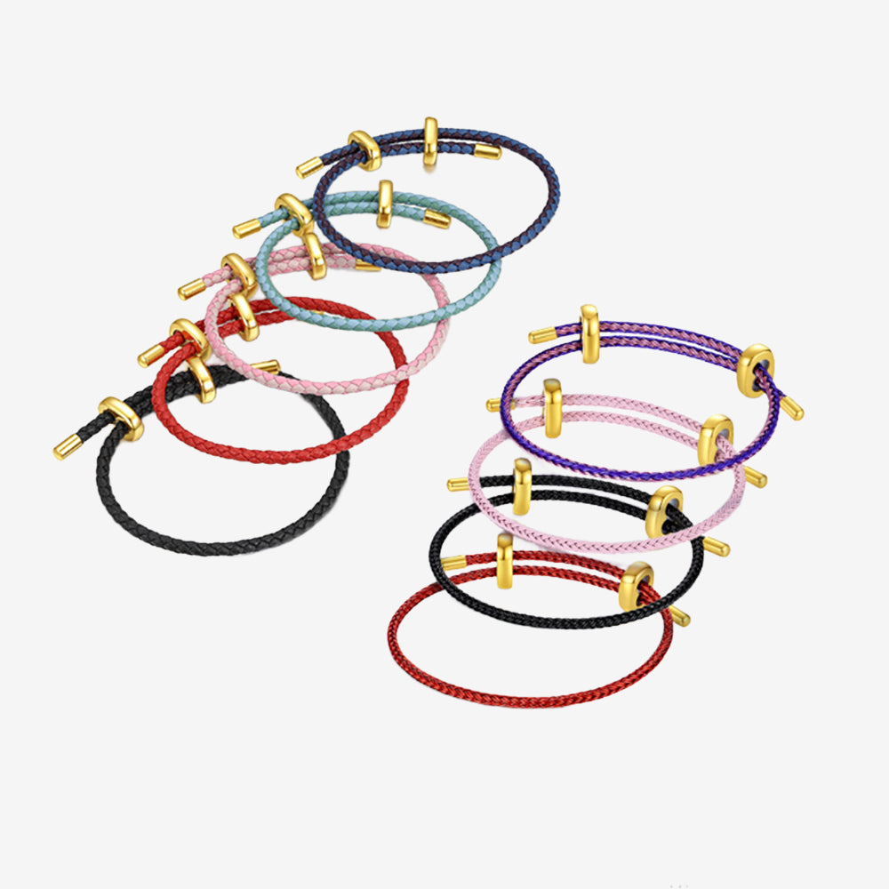 Colorful Adjustable Braided Bracelet for Charm