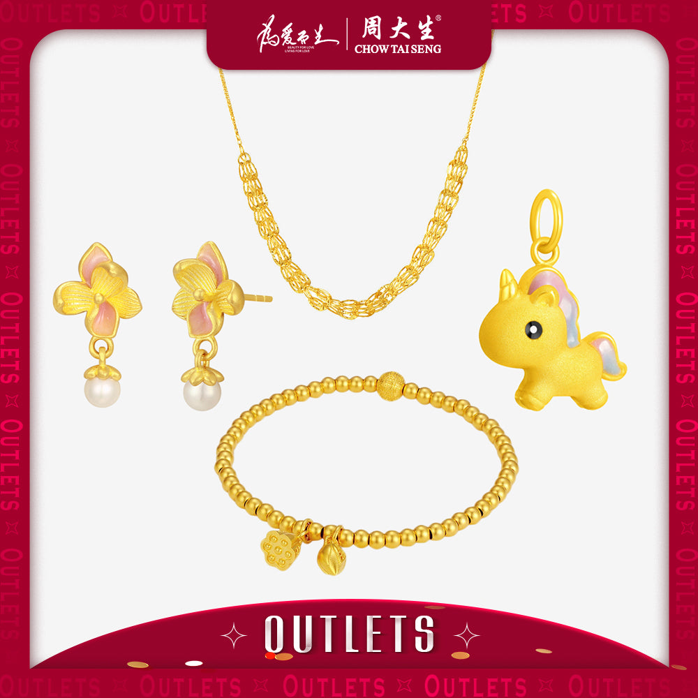 【Outlets Promotion】24K Gold and Silver Jewelry (Country Restrictions)